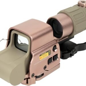 EXPS+G45 Red & Green Dot Holographic Reflex Sight Scope - Gold sand