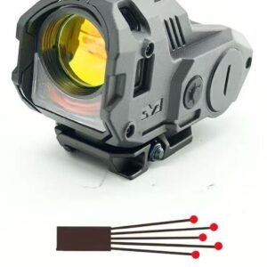 M22 PRO Amber Dot Reflex Sight with Fiber-Optic and Tritium Illumination, Automatic Reticle Brightness Adjustment - RED