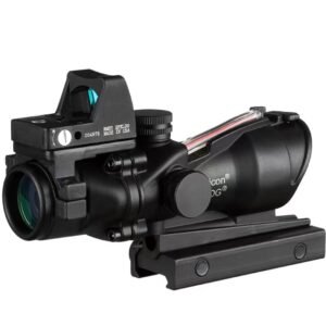 4x32mm ACOG Dual Illumination Red Crosshair Reticle with 3.25 MOA RMR Sight Flat Dark Earth Optics